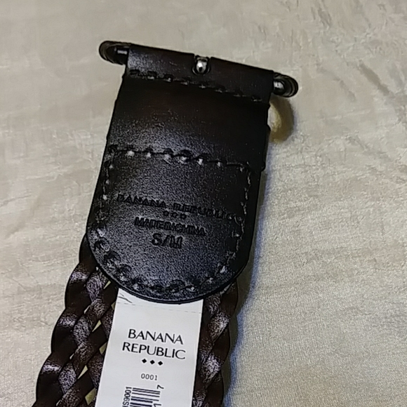 Banana Republic Brown Leather Woven Belt - Picture 2 of 3